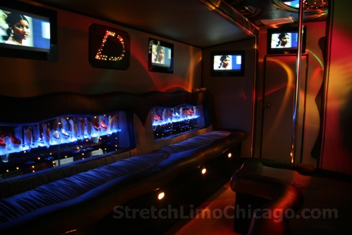 chicago party bus. What's featured on our Chicago limo bus?