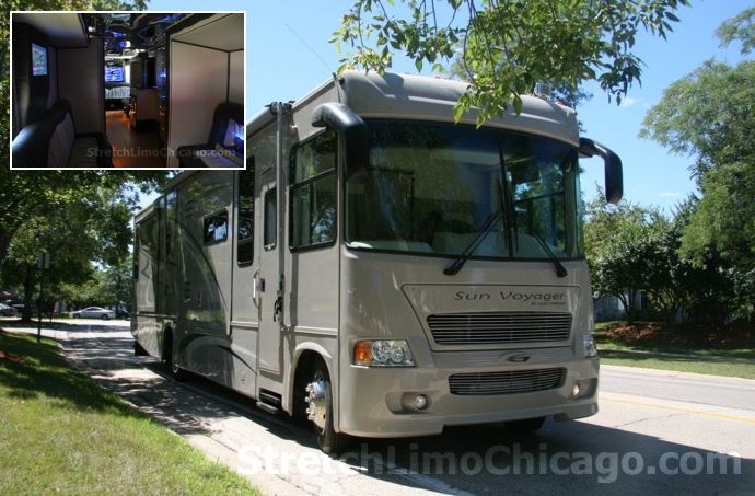 chicago wedding bus