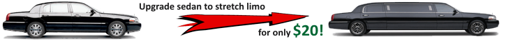 upgrade to stretch limo sale