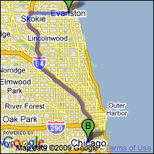 evanston to chicago route